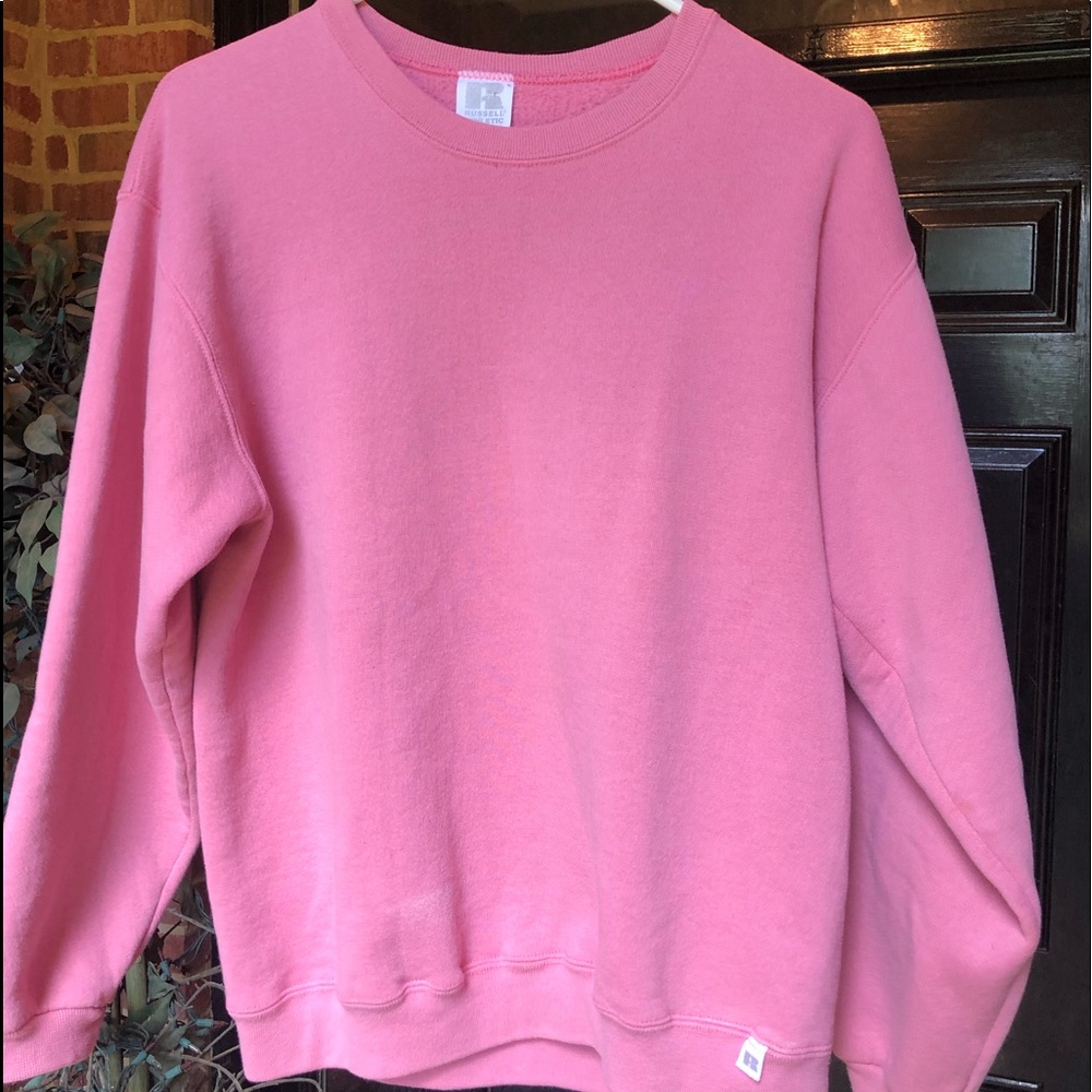 light pink sweatshirt